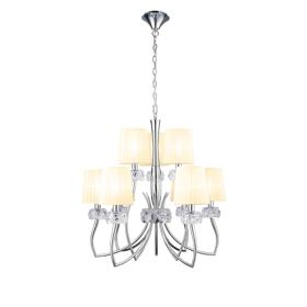 Loewe Polished Chrome-Cream Ceiling Lights Mantra Contemporary Ceiling Lights Loewe Polished Chrome-Cream Ceiling Lights Mantra Contemporary Ceiling Lights